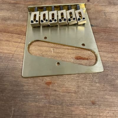 Keith Richards Micawber Telecaster Bridge Raw Brass Mighty | Reverb