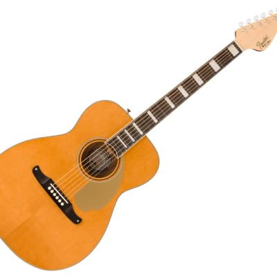 Fender Malibu Vintage A/E Guitar - Aged Natural w/ Ovangkol FB image 1