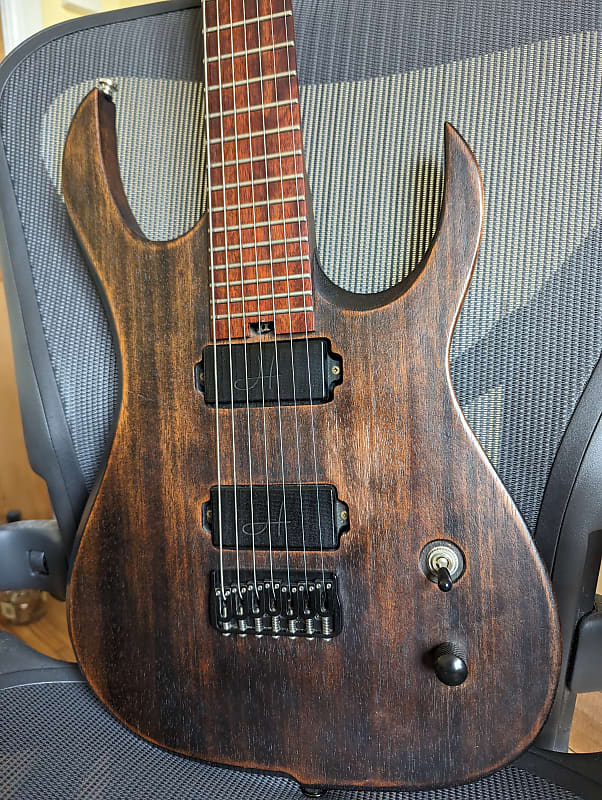 Hufschmid Blackdroid 7 string guitar image 1