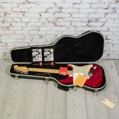 Fender 2000 Deluxe Fat Stratocaster HSS Electric Guitar, Transparent Red w/ Original Case x5216 (USED) image 11