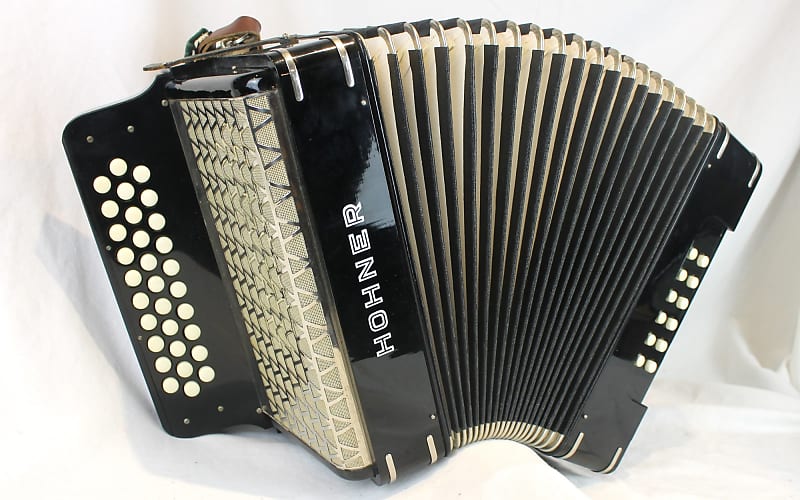 6714 - Black Hohner Diatonic Button Accordion GCF Sol MM 31 12 MADE IN GERMANY image 1