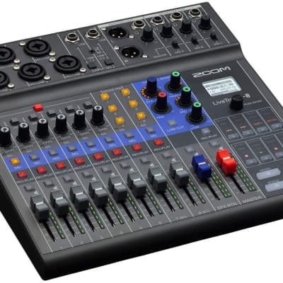 Zoom LiveTrak L-8 Podcast Recorder, Battery Powered, Digital Mixer and Recorder, Music Mixer, Phone Input, Sound Pads, 4 Headphone Outputs, 12-In/4-Out Audio Interface, Built In EQ and Effects image 3