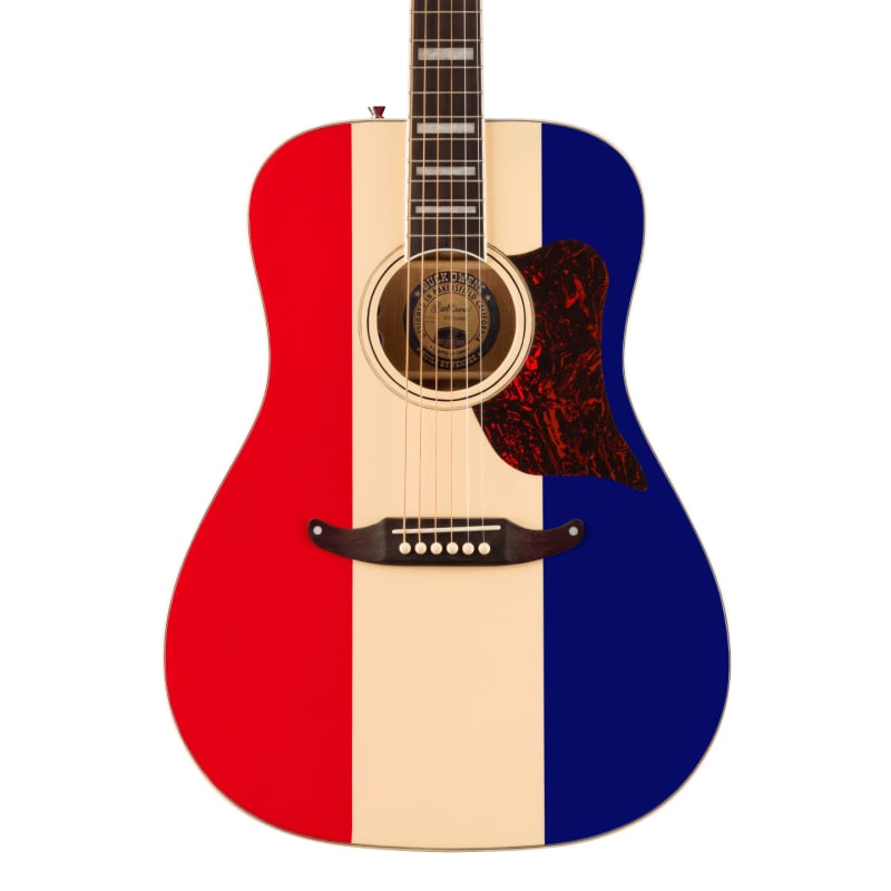 Photos - Guitar Fender Buck Owens Kingman Red White and Blue w/Case Red White ... 