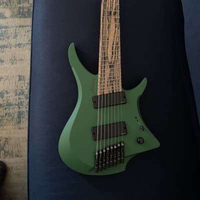 Adversary Guitars Keto Matte Forrest Green 8 String Headless