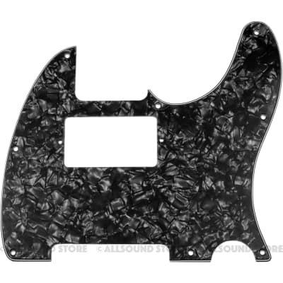 3-Ply BLACK PEARLOID Humbucker Pickguard for USA MIM Standard Fender® Telecaster Tele 8-Hole