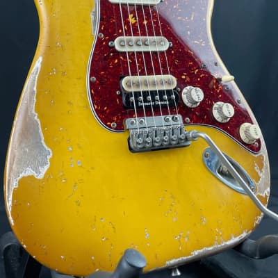 Custom/Hybrid Stratocaster, Relic, Aged Buttercream image 1