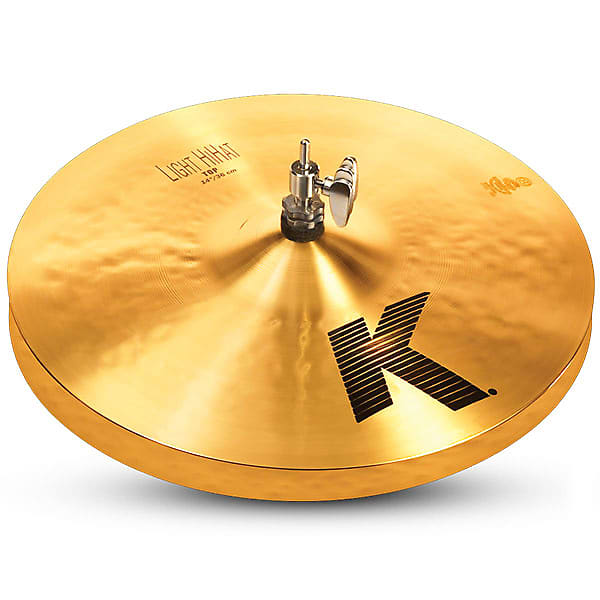 Zildjian K0812 14" K Series Light HiHats in Pair Drumset Cymbals with Dark Sound & Low Pitch image 1