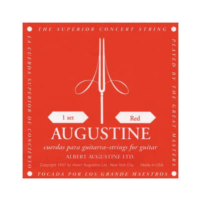 Cuerdas Clásica Augustine Classic Red Medium Tension for sale