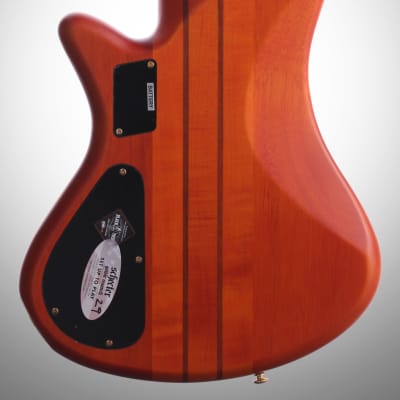 Schecter Stiletto Studio-6 6-String Electric Bass, Honey Black Satin image 6