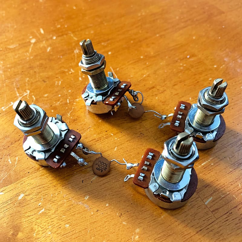 Gibson Four (4) CTS Long Shaft Pots Reverb