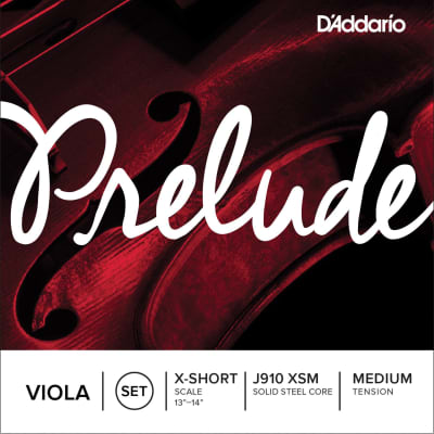 D'Addario Prelude Viola String Set, Extra Short Scale, Medium Tension image 1