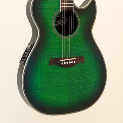 Schecter Diamond Series Green Flame Maple Top Acoustic Schecter Diamond Series Green Flame Maple Top Acoustic