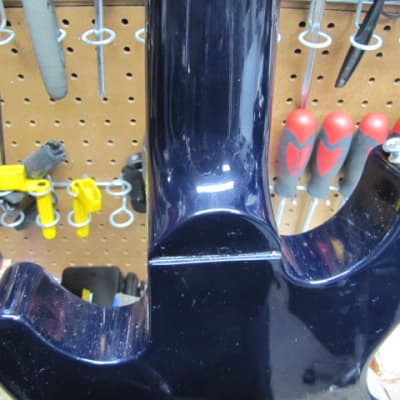 Gibson Les Paul Money Bass 2007 - Trans Blue over AAA - Pro Mild Headstock Repair image 4