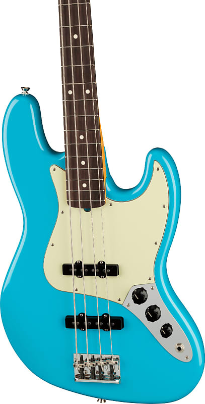 Fender American Professional II Jazz Bass. Rosewood Fingerboard, Miami Blue image 1