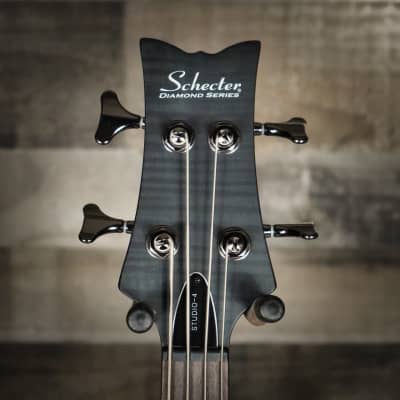 Schecter Stiletto Studio-4 See-Thru Black Satin (STBLS) Electric Bass Guitar B-Stock image 4