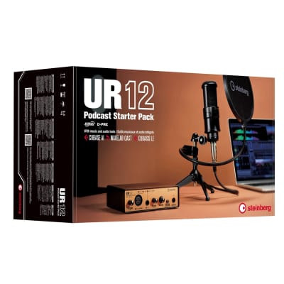 Steinberg UR12B PS 2-In/2-Out Podcast Starter Pack w/ Microphone & Pop Filter image 2