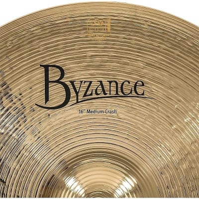 Meinl Byzance Brilliant B16MC-B 16" Medium Crash Cymbal ( Video Demo) image 6