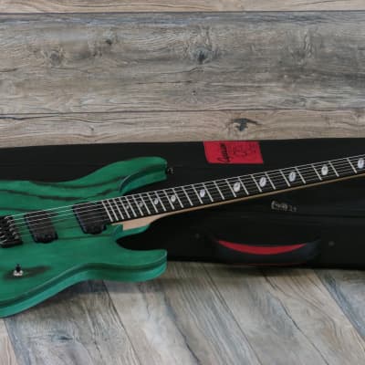 Unplayed! Caparison Dellinger II FX-AM Electric Guitar Dark Green Matt + OSSC for sale