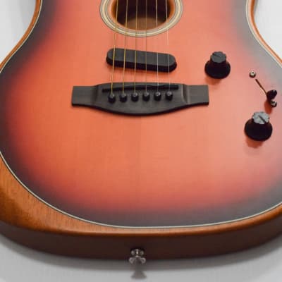 Fender American Acoustasonic Stratocaster Acoustic-electric Guitar (DEMO) - 3-Color Sunburst image 2