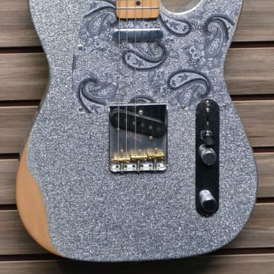 Fender Brad Paisley Road Worn Telecaster Electric Guitar Silver Sparkle image 1