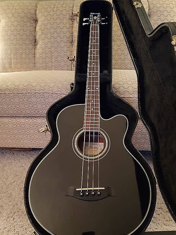Ibanez AEB10EBK1401 Acoustic Electric Bass w/Hardshell Reverb