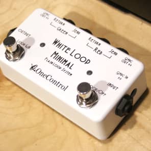 ギター One Control Minimal Series White Loop Minimal Series White Loop with BJF Buffer (OC-M-WL2) – One