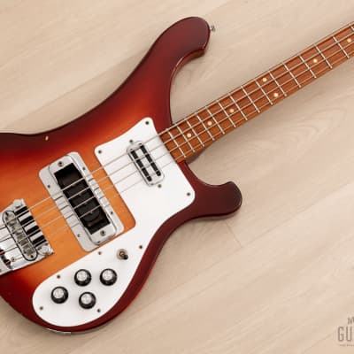 1988 Rickenbacker 4003S Vintage One-Owner Bass Guitar Fireglo w/ Toaster Pickup, Case image 1