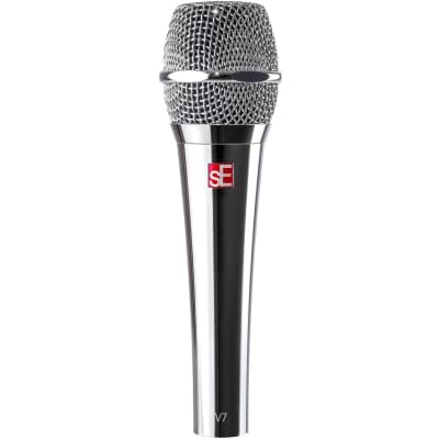 SE Electronics V7 Handheld Supercardioid Dynamic Vocal Microphone - Chrome image 1