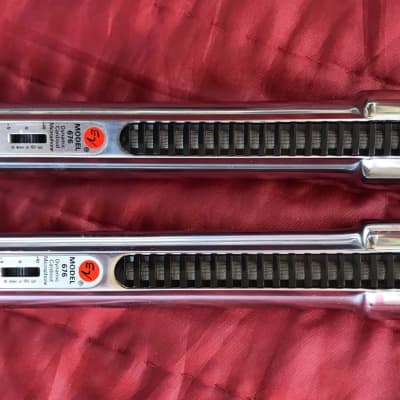2 Vintage 1960's Electro Voice 676 Dynamic Cardioid Microphones Cables & Clips!! image 4