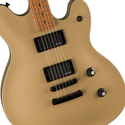 Squier Contemporary Active Starcaster Electric Guitar, Roasted Maple Fingerboard, Shoreline Gold image 4
