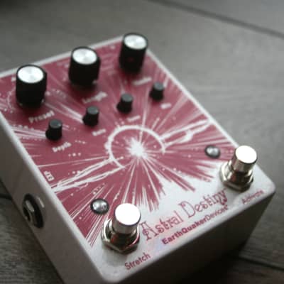 EarthQuaker Devices Astral Destiny Octal Octave Reverberation Odyssey 2021 - Present - White Sparkle / Red Print image 2