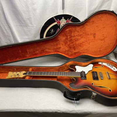 Mosrite Celebrity III 3 Semi-Hollowbody Guitar with Case - Sunburst for sale