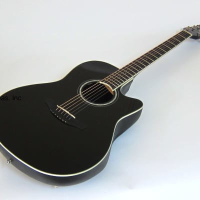 Ovation Celebrity Acoustic/Electric Cutaway Guitar - Black image 1
