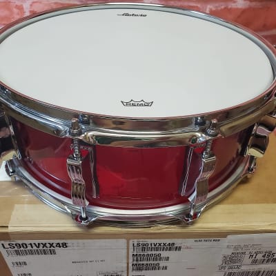 Ludwig Vistalite Red 5x14" 50th Anniversary Collector's Bowtie Lug Molded Acrylic Snare Drum | NEW Authorized Dealer image 7