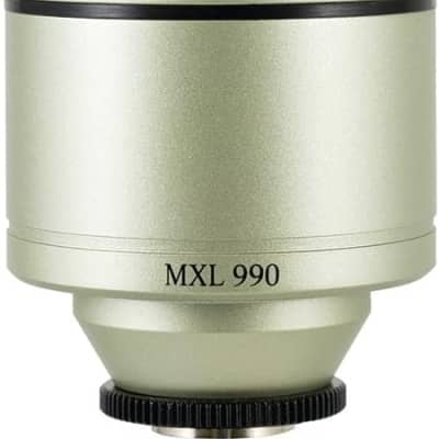 MXL 990 Condenser Microphone for Podcasting, Singing, Home Studio Recording, Gaming & Streaming | Detailed Sound | XLR | Large Diaphragm (Champagne) image 1