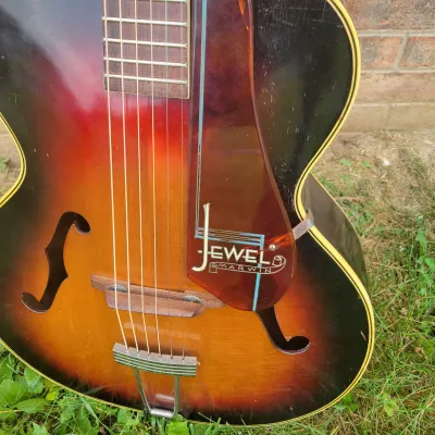 1940's Harmony Made Marwin Jewel Archtop Acoustic Guitar Great Player & Sound With Case image 3