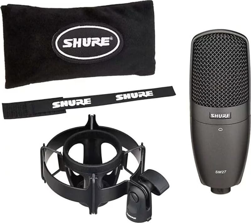 Shure SM27 Large-Diaphragm Condenser Microphone, Black image 1