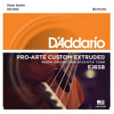 D'Addario Pro-Art Custom Extruded Ukulele Baritone Clear Nyl Silvr-Pltd Cppr Wnd