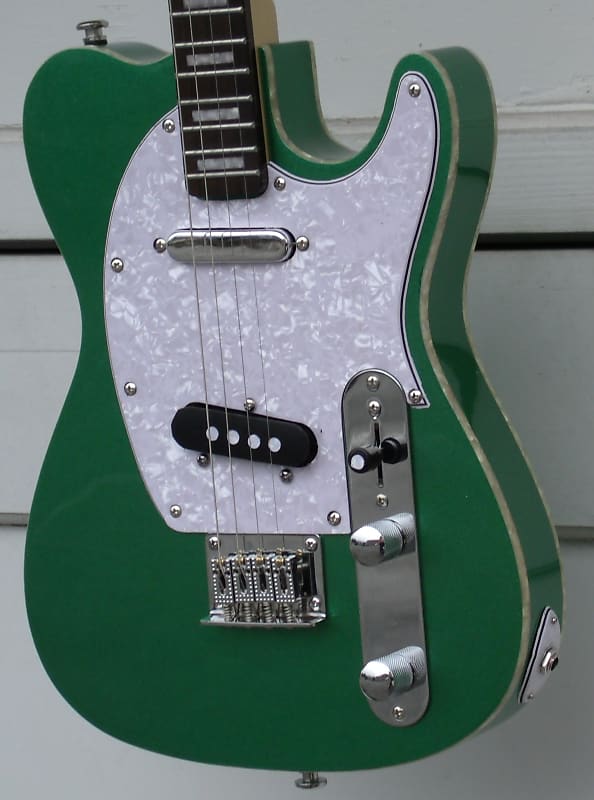 Soares'y Guitars  Limited Edition Green Solid Body Tenor Guitar - image 1