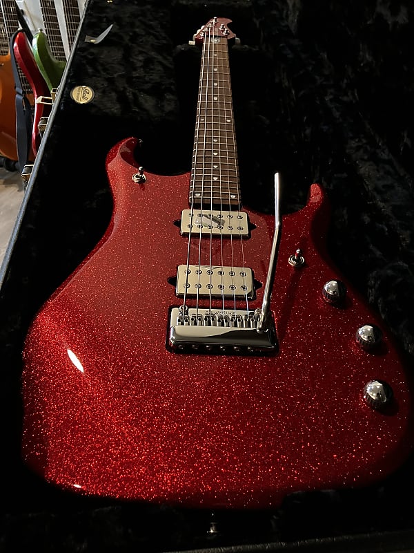 Ernie Ball Music Man John Petrucci JP13 6-String in Cardinal Red Sparkle w/Dimarzio Dominions image 1