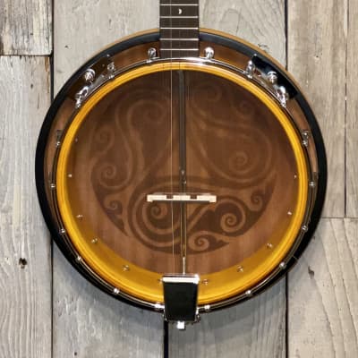2021 Luna  Celtic 5 String Banjo  Natural Satin Finish, Help Support Brick & Mortar Music Shops ! image 4