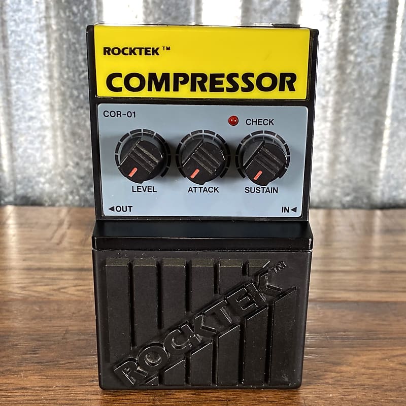 Rocktek COR1 Compressor Vintage Guitar Effect Pedal Used Reverb