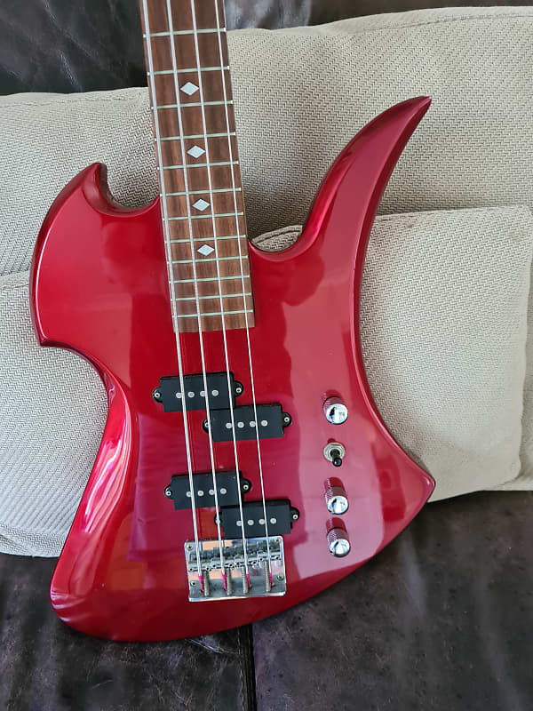 BC Rich Mockingbird 360 JE Bass 2001 - Japanese Edition - Red Metallic |  Reverb Brazil