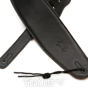 Levy's M4GF 3.5-inch Padded Garment Leather Bass Strap - Black image 2
