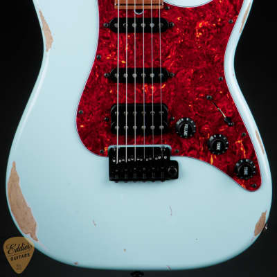 Suhr Eddie's Guitars Exclusive Classic S Antique Roasted - Sonic Blue image 2