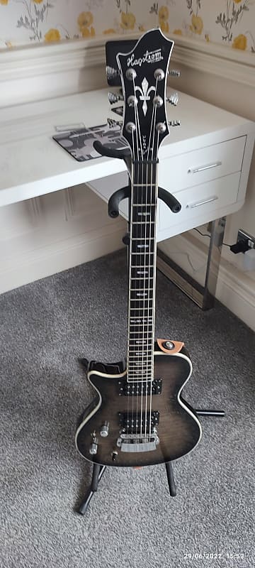 Hagstrom Ultra Swede Cosmic Black Burst - Left Handed | Reverb