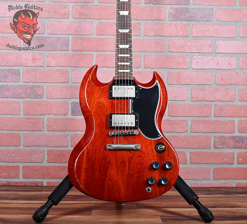 Gibson Custom Shop Les Paul SG Standard Light Aged Cherry 2014 w/OHSC image 1