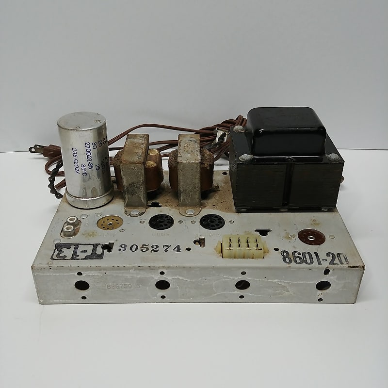 Vintage 1962 Magnavox 8601-20 Tube Stereo Power Amp Chassis EL84