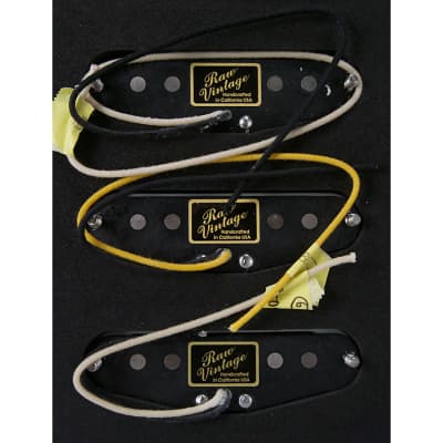 Raw Vintage RV-60 60s Single Coil Strat Pickup Set | Reverb