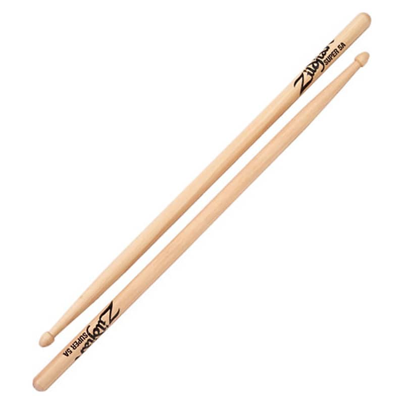 Zildjian S5AWN Hickory Series Super 5A Wood Tip Drum Sticks image 1